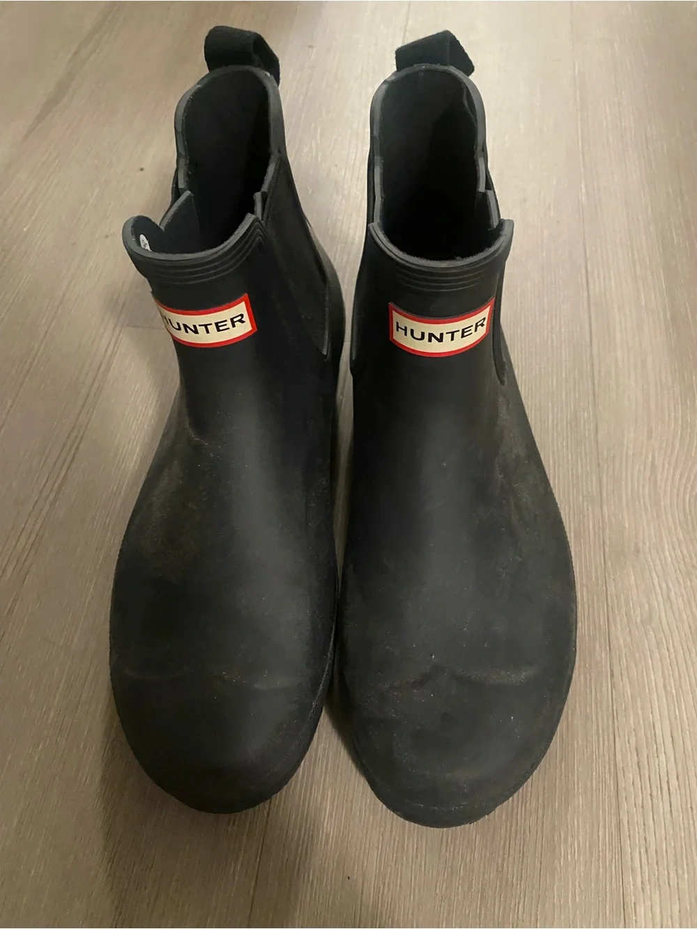 Hunter Black Chelsea Rain Boots - 10